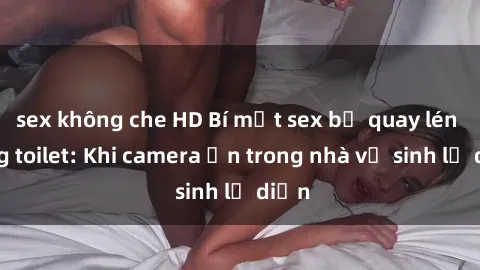 sex không che HD Bí mật sex bị quay lén trong toilet: Khi camera ẩn trong nhà vệ sinh lộ diện